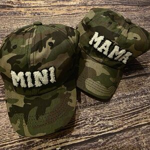 Camo Mini & Mama Cap Set Perfect For Mommy And Me Camo